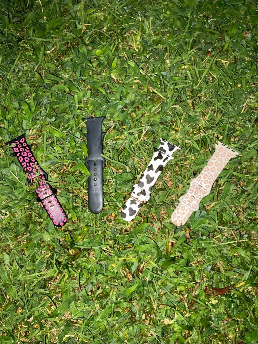 I-Watch Bands - Pink, Black, White & Beige Leopard Prints